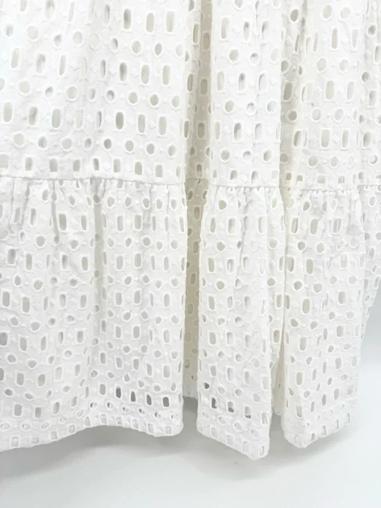 NWT Anthropologie Somerset Eyelet Maxi Dress in White Size Petite Large